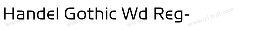 Handel Gothic Wd Reg字体转换